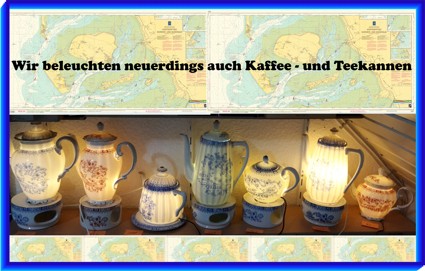 Kaffee und Teekannen