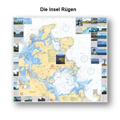 Die Insel Rgen. Es werden die Leuchtfeuer erklrt (kann auch als Leuchtkarte bestellt werden)